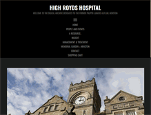 Tablet Screenshot of highroydshospital.com